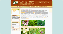 Desktop Screenshot of earnshawsherbaldispensary.co.uk